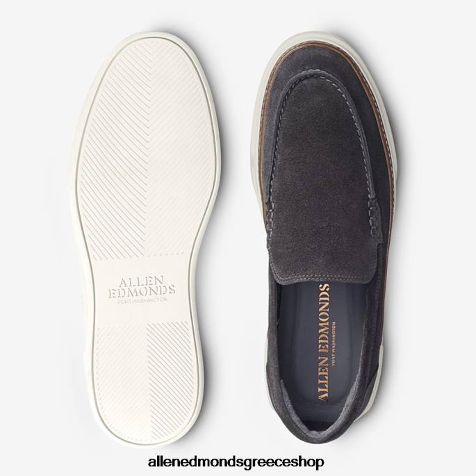 άνδρες Allen Edmonds burke ενετικό slip-on sneaker γκρι σουέτ DFSD5458