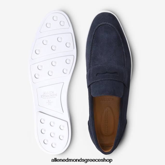 άνδρες Allen Edmonds randolph slip-on sneaker ναυτικό σουέτ DFSD518