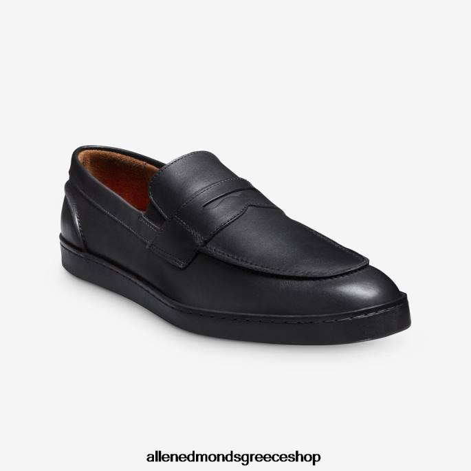 άνδρες Allen Edmonds randolph slip-on sneaker μαύρο δέρμα DFSD5259