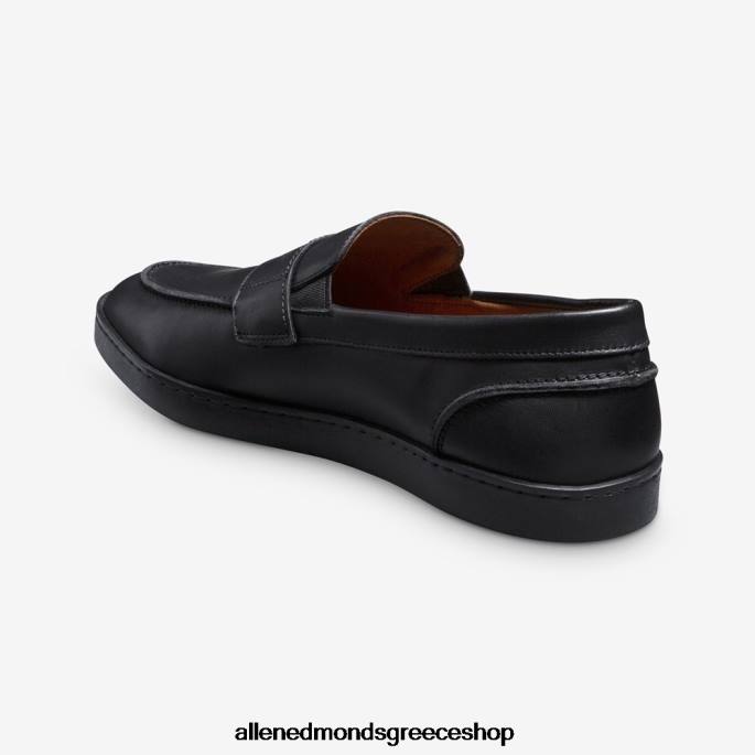 άνδρες Allen Edmonds randolph slip-on sneaker μαύρο δέρμα DFSD5259