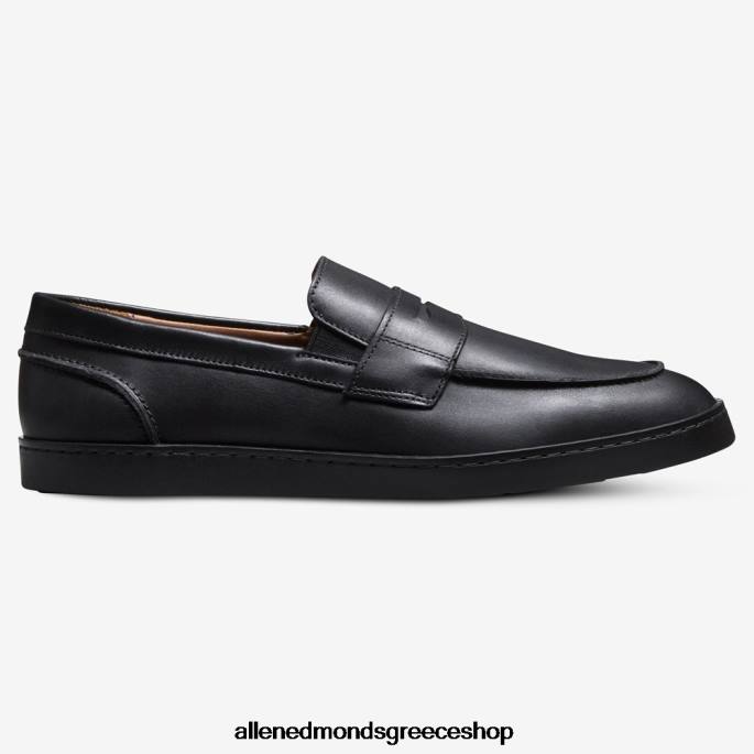 άνδρες Allen Edmonds randolph slip-on sneaker μαύρο δέρμα DFSD5259