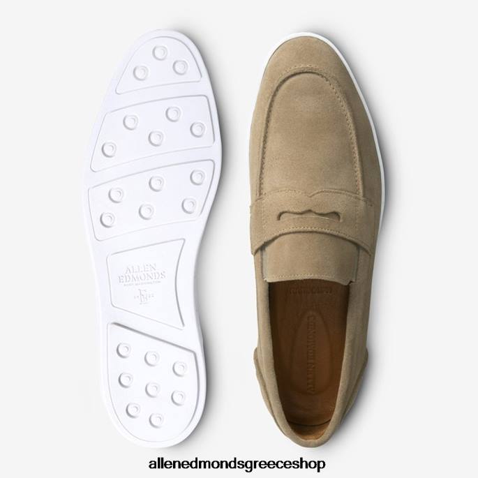 άνδρες Allen Edmonds randolph slip-on suede sneaker κοκάλινο σουέτ DFSD522