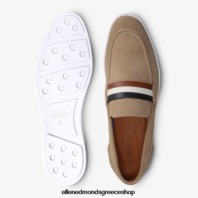 άνδρες Allen Edmonds randolph slip-on suede sneaker signature κοκάλινο σουέτ DFSD5268