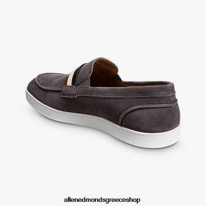 άνδρες Allen Edmonds randolph slip-on suede sneaker signature γκρι σουέτ DFSD5269