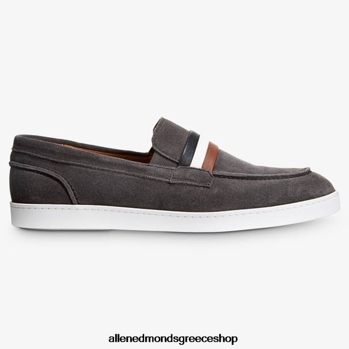 άνδρες Allen Edmonds randolph slip-on suede sneaker signature γκρι σουέτ DFSD5269