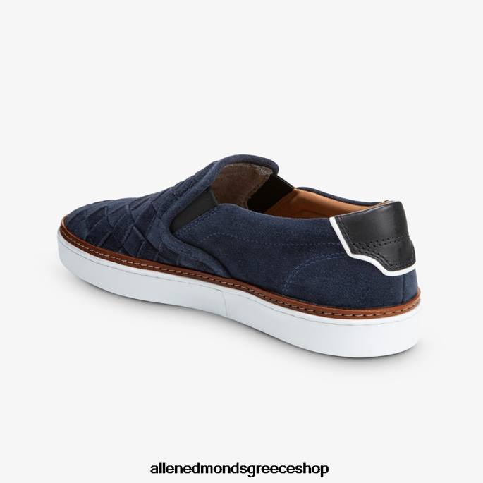 άνδρες Allen Edmonds άλφα υφαντό slip-on sneaker θαλάσσιο σουέντ DFSD5316