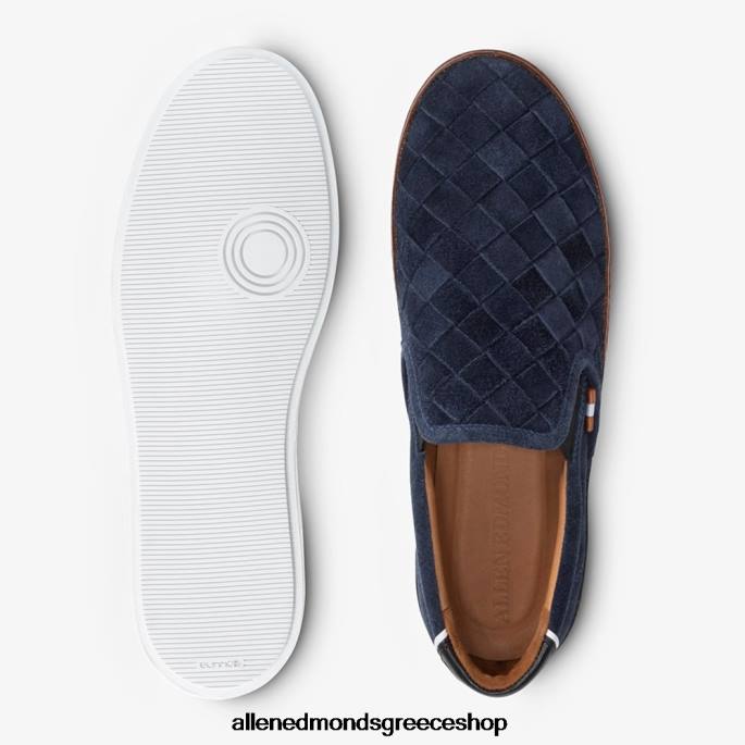 άνδρες Allen Edmonds άλφα υφαντό slip-on sneaker θαλάσσιο σουέντ DFSD5316