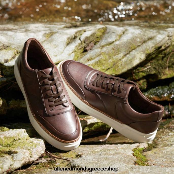 άνδρες Allen Edmonds sneaker με κορδόνια burke σκούρο καφέ DFSD5372