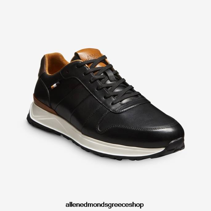 άνδρες Allen Edmonds sneaker με κορδόνια lawson μαύρο δέρμα DFSD5334