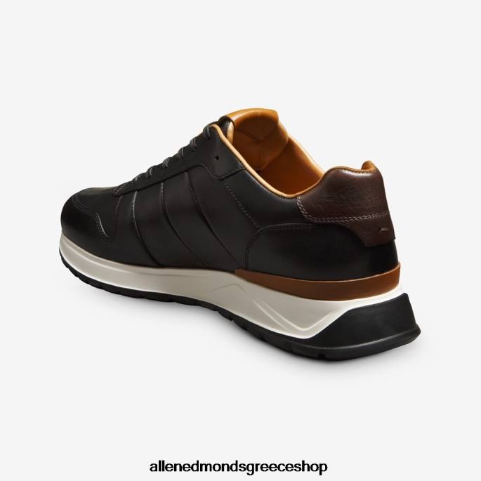 άνδρες Allen Edmonds sneaker με κορδόνια lawson μαύρο δέρμα DFSD5334