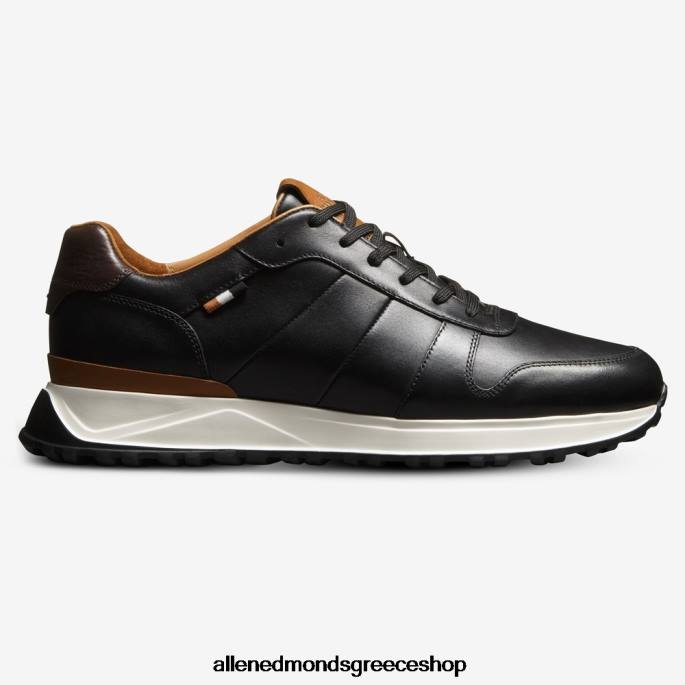 άνδρες Allen Edmonds sneaker με κορδόνια lawson μαύρο δέρμα DFSD5334