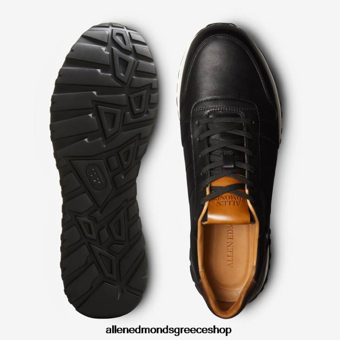 άνδρες Allen Edmonds sneaker με κορδόνια lawson μαύρο δέρμα DFSD5334