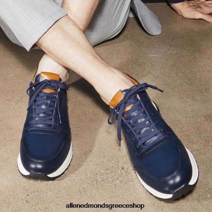 άνδρες Allen Edmonds sneaker με κορδόνια lawson μαύρο δέρμα DFSD5334