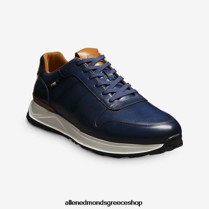 άνδρες Allen Edmonds sneaker με κορδόνια lawson ναυτικό δέρμα DFSD553