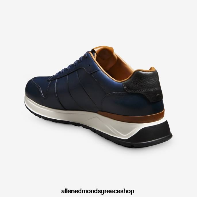 άνδρες Allen Edmonds sneaker με κορδόνια lawson ναυτικό δέρμα DFSD553