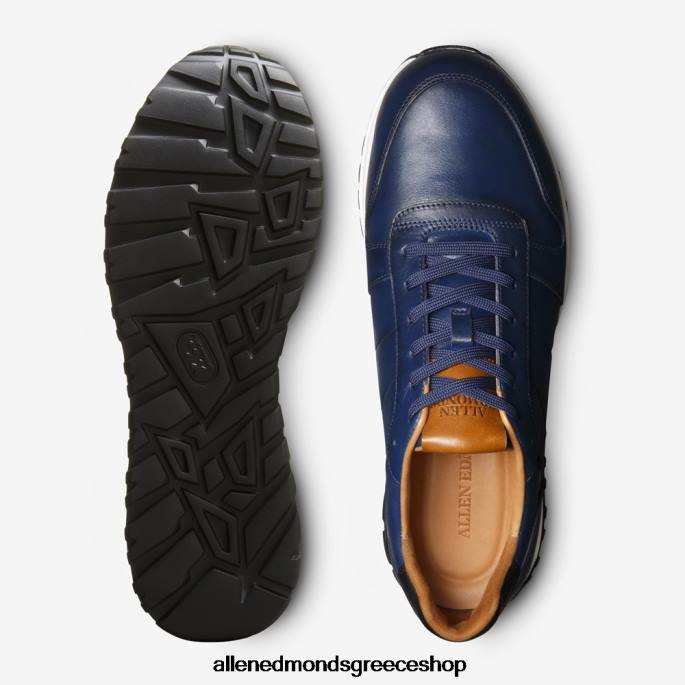 άνδρες Allen Edmonds sneaker με κορδόνια lawson ναυτικό δέρμα DFSD553