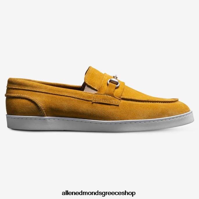 άνδρες Allen Edmonds randolph bit slip-on sneaker κίτρινο σουέτ DFSD5203