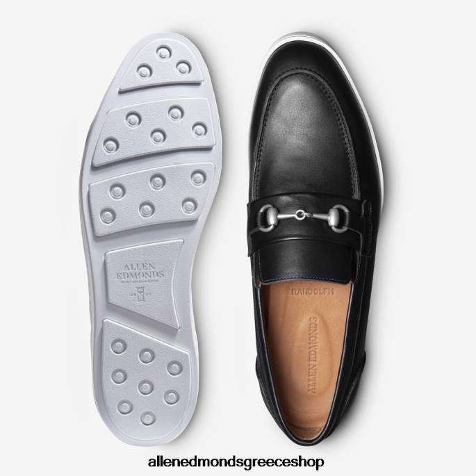 άνδρες Allen Edmonds randolph bit slip-on sneaker μαύρο δέρμα DFSD5205