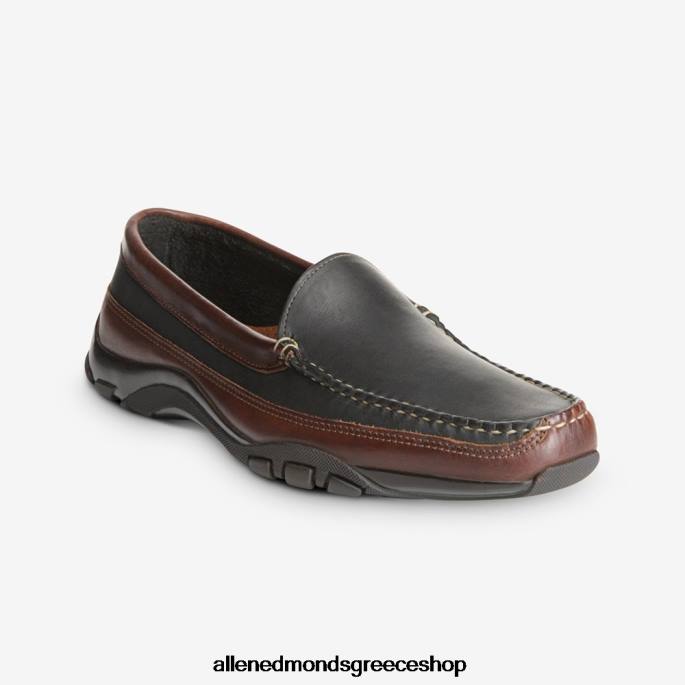 άνδρες Allen Edmonds ογκόλιθος βενετσιάνικη οδήγηση μοκασίνι μαύρο με καφέ τελειώματα DFSD568