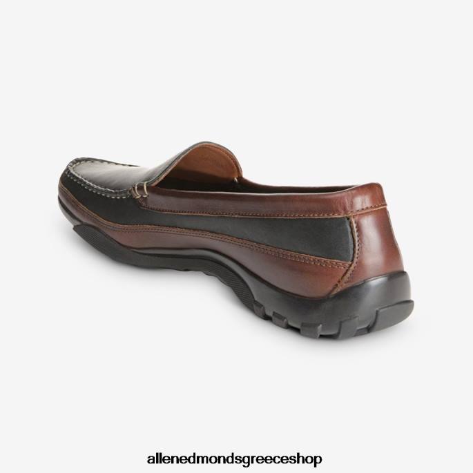 άνδρες Allen Edmonds ογκόλιθος βενετσιάνικη οδήγηση μοκασίνι μαύρο με καφέ τελειώματα DFSD568