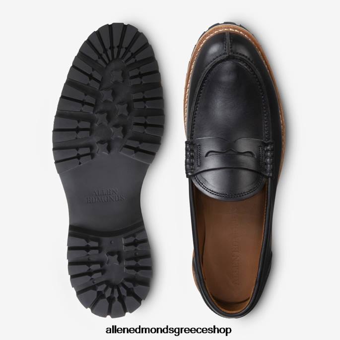 άνδρες Allen Edmonds freeport signature penny loafer μαύρο δέρμα DFSD586