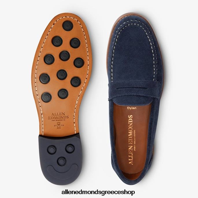 άνδρες Allen Edmonds loafer ντύλαν πένα ναυτικό σουέτ DFSD5350