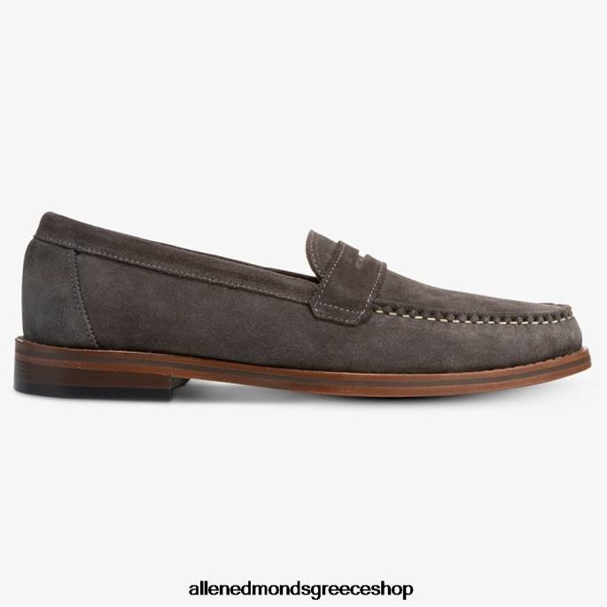 άνδρες Allen Edmonds loafer ντύλαν πένα γκρι σουέτ DFSD5351