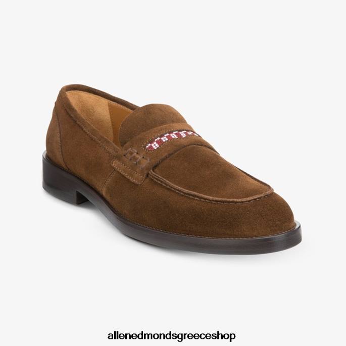 άνδρες Allen Edmonds loafer από σουέντ μπόλαμα από τον armando cabral καφέ DFSD5125