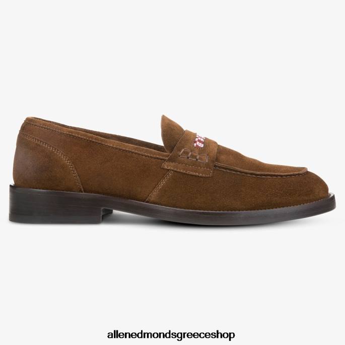 άνδρες Allen Edmonds loafer από σουέντ μπόλαμα από τον armando cabral καφέ DFSD5125