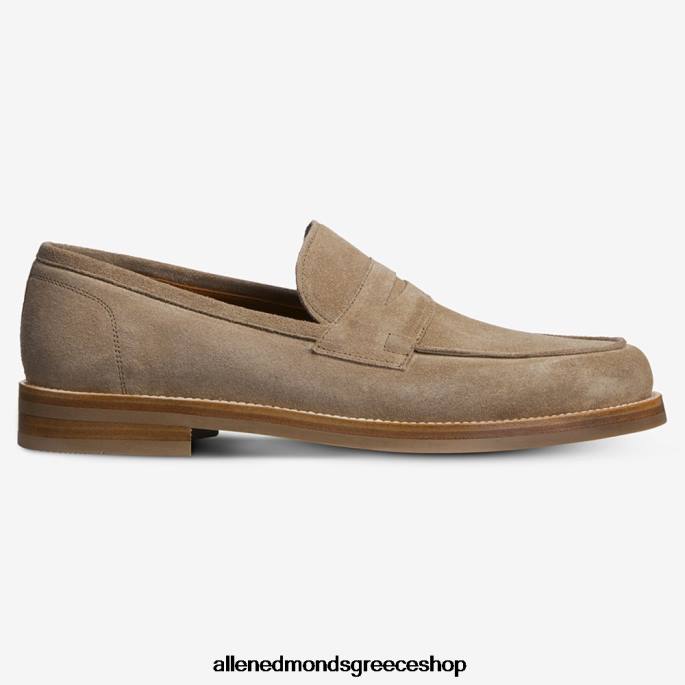 άνδρες Allen Edmonds loafer πένας newton γκρι σουέντ DFSD5382