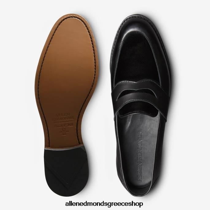 άνδρες Allen Edmonds αργόσχολο randolph penny Μαύρο βελούδο DFSD517