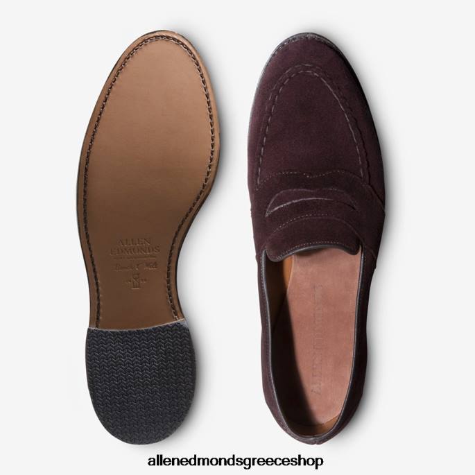 άνδρες Allen Edmonds αργόσχολο randolph penny μπορντό σουέτ DFSD535