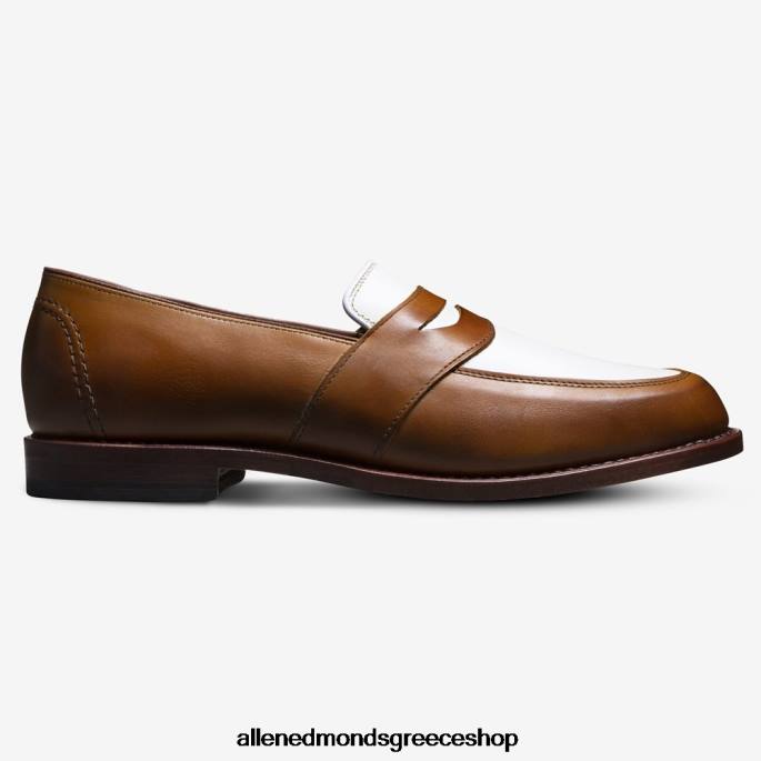 άνδρες Allen Edmonds randolph spectator penny loafer δέρμα καρυδιάς/λευκό DFSD56