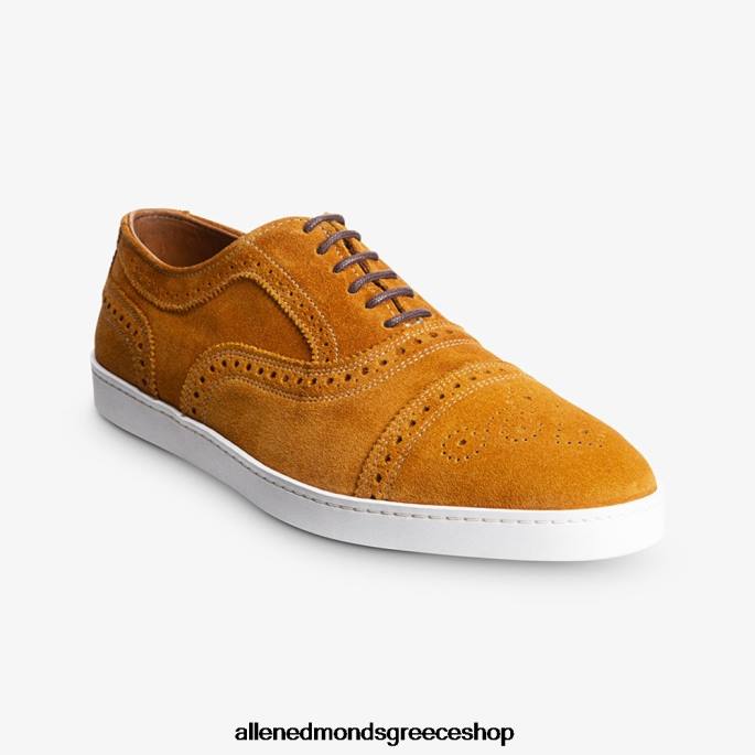 άνδρες Allen Edmonds Strand oxford sneaker σουέτ κουρκουμά DFSD513