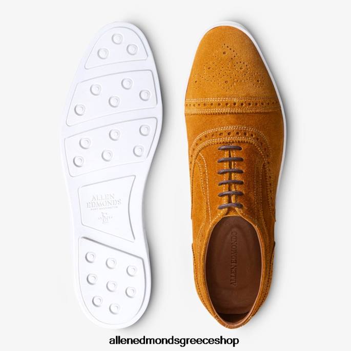 άνδρες Allen Edmonds Strand oxford sneaker σουέτ κουρκουμά DFSD513