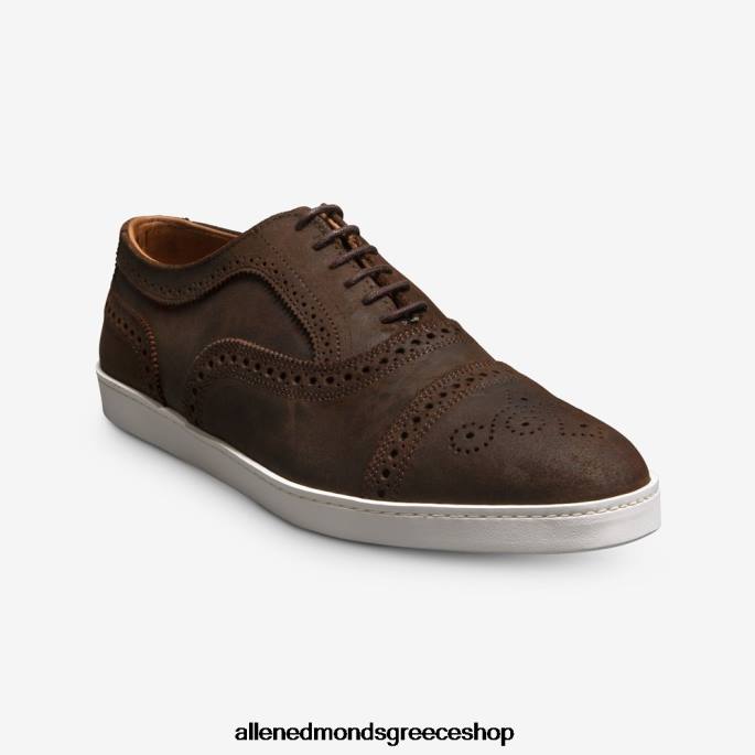 άνδρες Allen Edmonds Strand oxford sneaker καφέ κερωμένο σουέτ DFSD5241