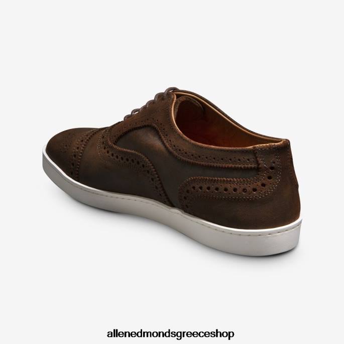 άνδρες Allen Edmonds Strand oxford sneaker καφέ κερωμένο σουέτ DFSD5241