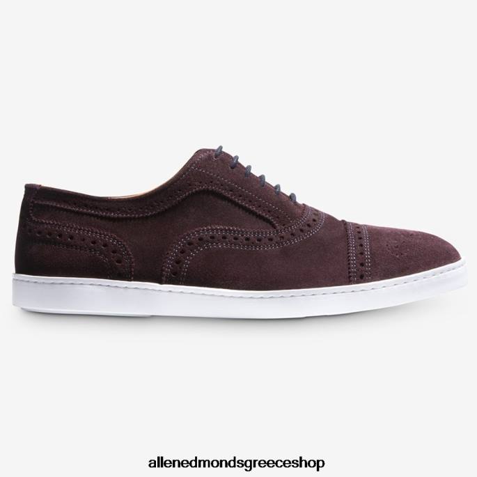 άνδρες Allen Edmonds Strand oxford sneaker μπορντό σουέτ DFSD5242