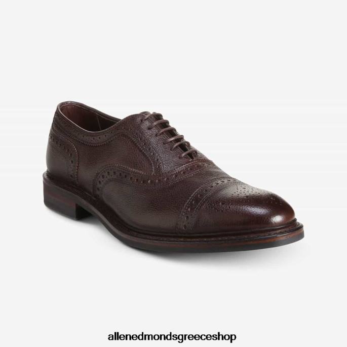 άνδρες Allen Edmonds Strandmok ανθεκτικό στις καιρικές συνθήκες oxford με σόλα από καουτσούκ dainite καφέ σιτάρι DFSD511