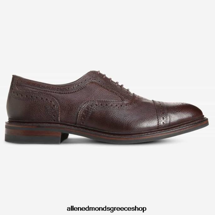 άνδρες Allen Edmonds Strandmok ανθεκτικό στις καιρικές συνθήκες oxford με σόλα από καουτσούκ dainite καφέ σιτάρι DFSD511