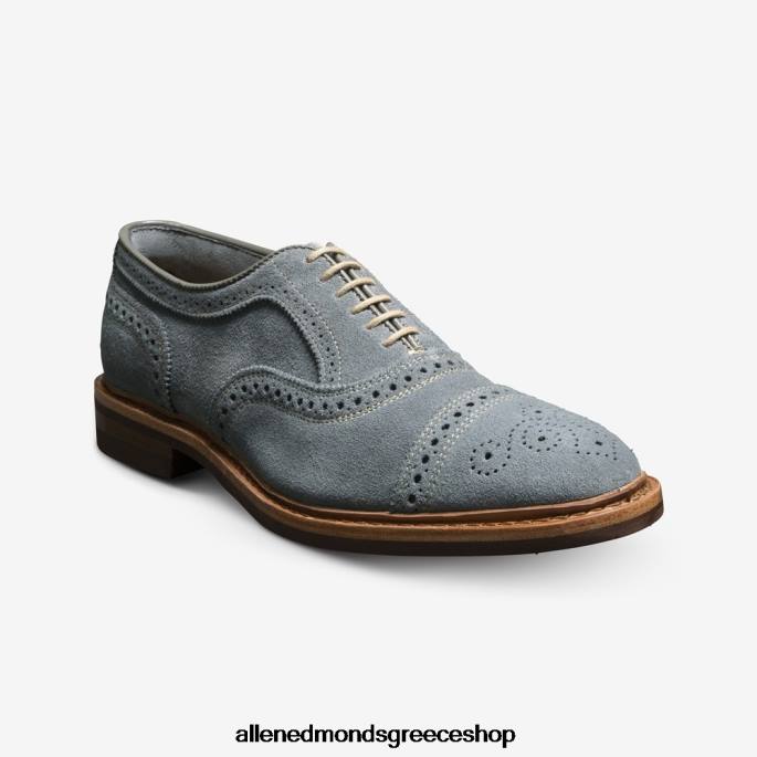 άνδρες Allen Edmonds Strandmok καστόρι καπέλο oxford με σόλα από καουτσούκ dainite σχιστόλιθος γκρι σουέτ DFSD520