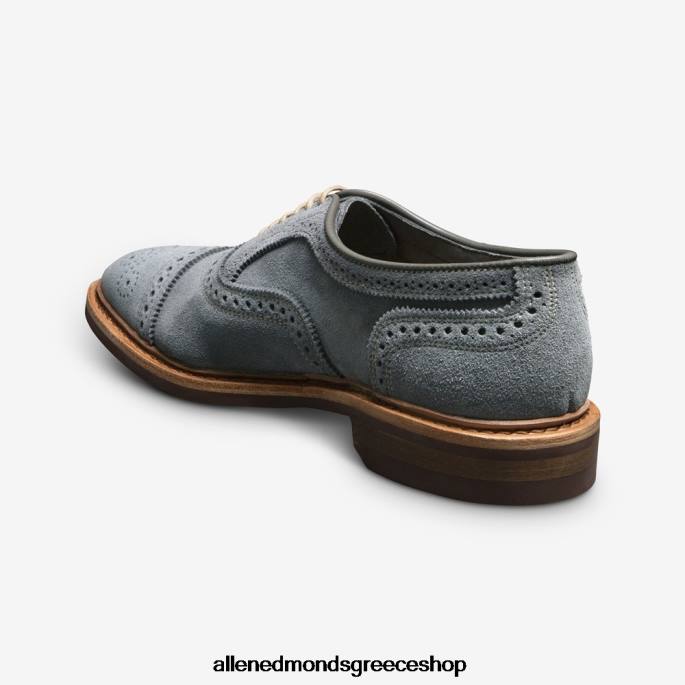 άνδρες Allen Edmonds Strandmok καστόρι καπέλο oxford με σόλα από καουτσούκ dainite σχιστόλιθος γκρι σουέτ DFSD520