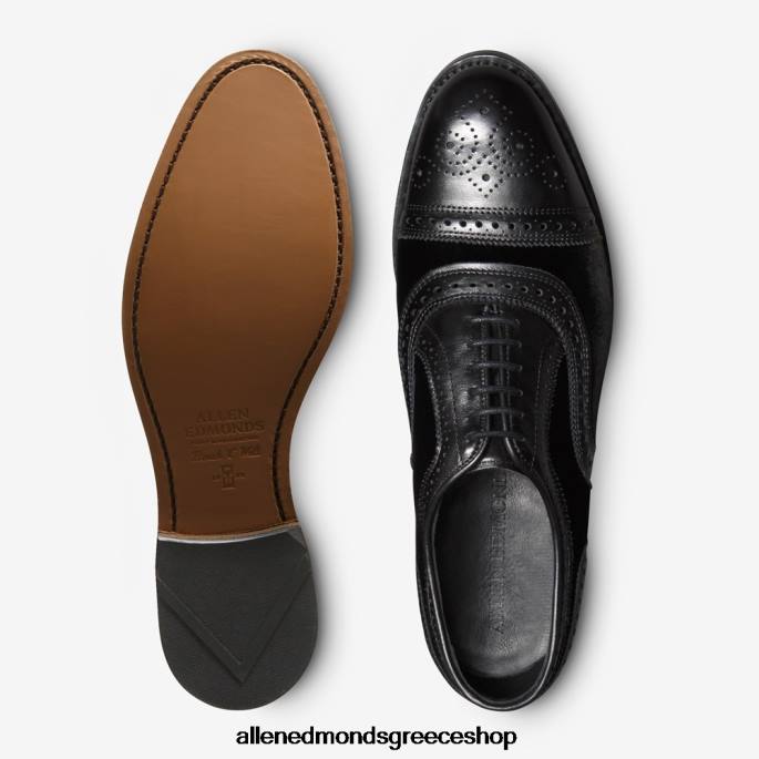 άνδρες Allen Edmonds παπούτσι με φόρεμα oxford Μαύρο βελούδο DFSD5103