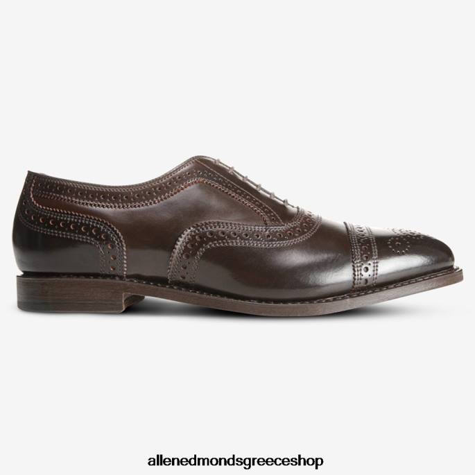 άνδρες Allen Edmonds παπούτσι με φόρεμα τύπου oxford καφέ κορδοβάνι DFSD5294