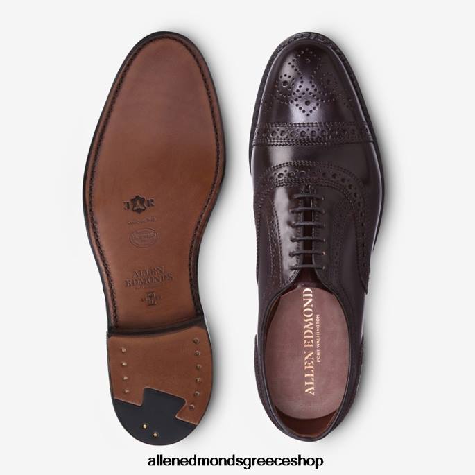 άνδρες Allen Edmonds παπούτσι με φόρεμα τύπου oxford μπορντό κορδοβάν DFSD5295