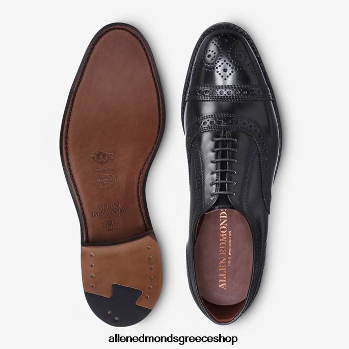 άνδρες Allen Edmonds παπούτσι με φόρεμα τύπου oxford μαύρο κορδοβάνι DFSD5296