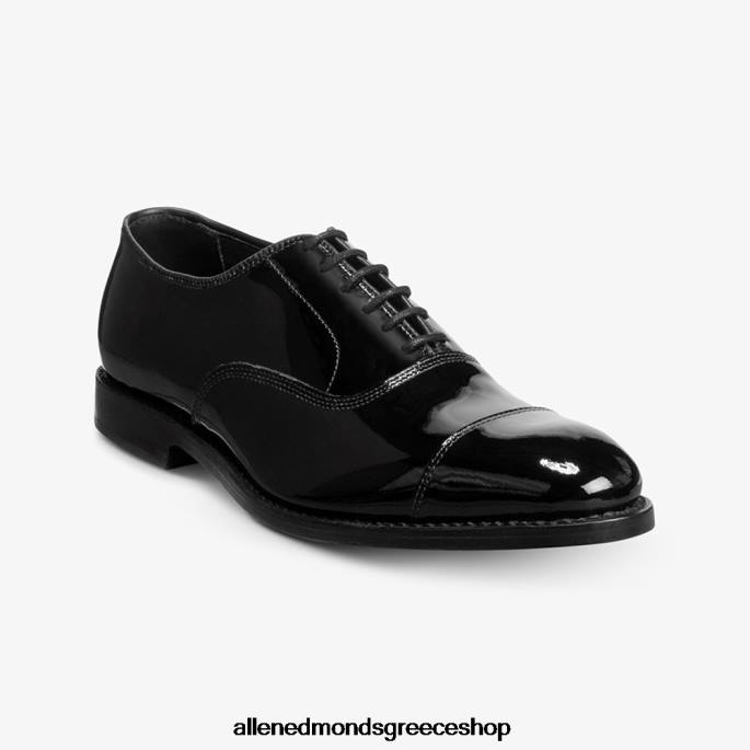 άνδρες Allen Edmonds παπούτσι με φόρεμα park avenue oxford dress cap-toe μαύρη πατέντα DFSD510