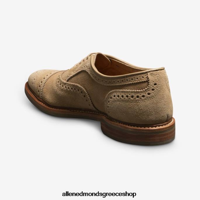 άνδρες Allen Edmonds strandmok cap-toe oxford με σόλα από καουτσούκ dainite καστόρι καμήλας DFSD5245