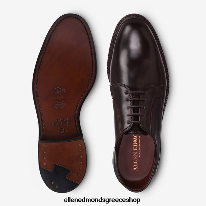 άνδρες Allen Edmonds Leeds shell Cordovan ντέρμπι φόρεμα παπούτσι καφέ κορδοβάνι DFSD5403