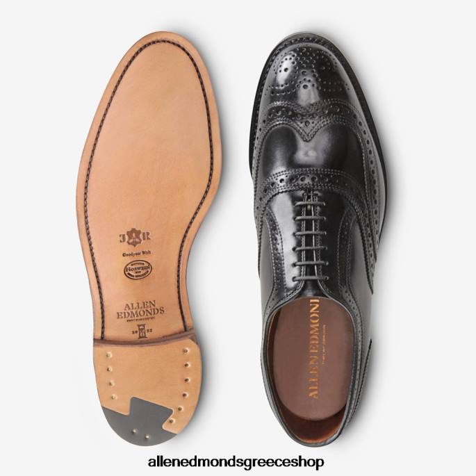 άνδρες Allen Edmonds φόρεμα με κέλυφος cambridge cordovan μαύρο κορδοβάνι DFSD5324